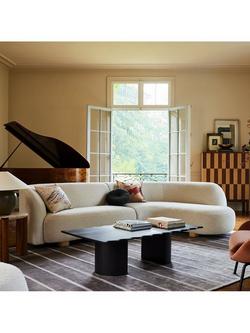 west elm Laurent 4-Seater RHF Corner Chaise End Sofa, Alabaster Boucle - view 2, Alabaster Boucle