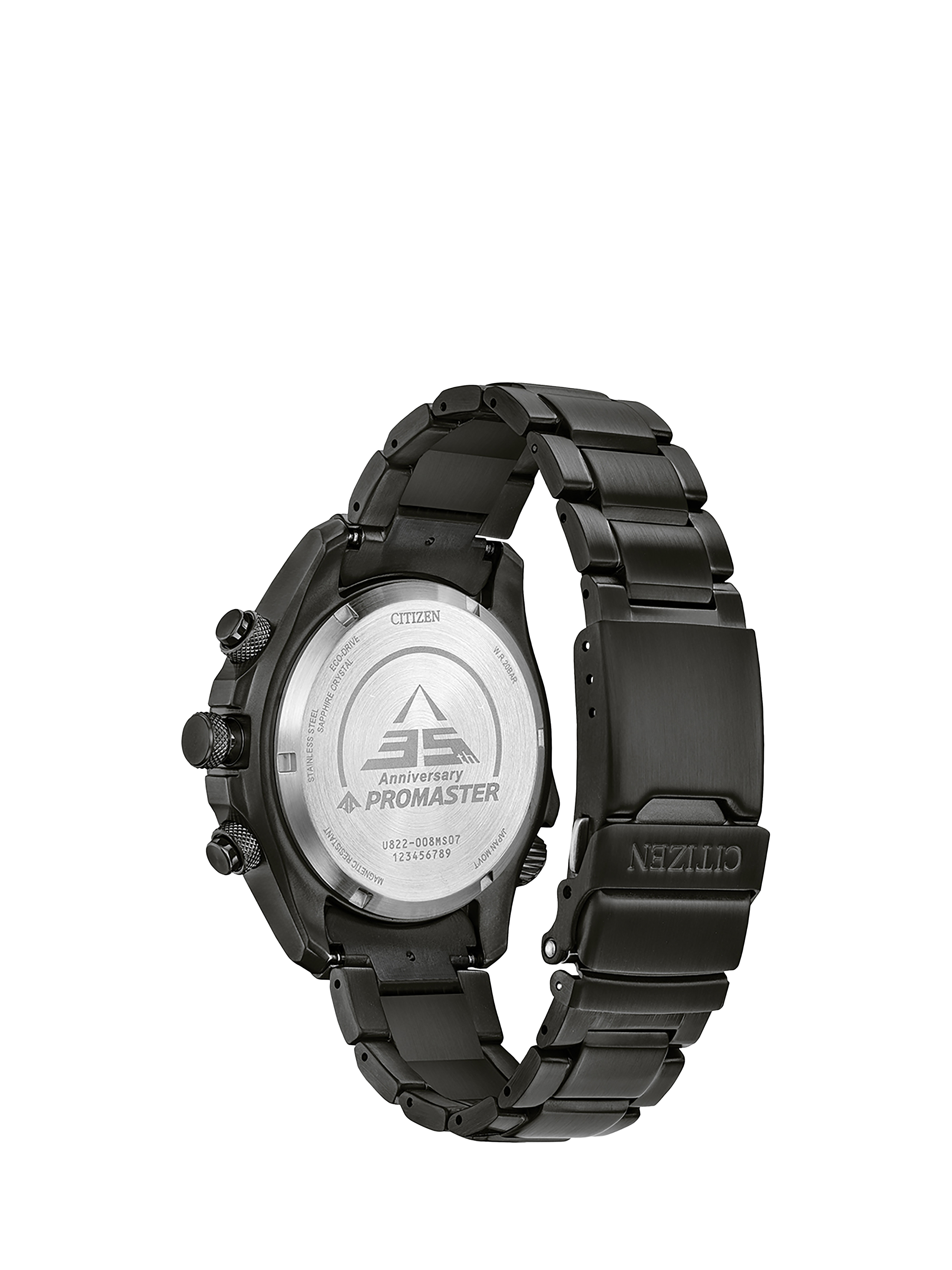 Product image 2 of 6, which shows Citizen JV1008-63E Men's Promaster Land Chronograph Bracelet Strap Watch, Grey