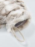 John Lewis Faux Fur Hot Water Bottle, Chinchilla