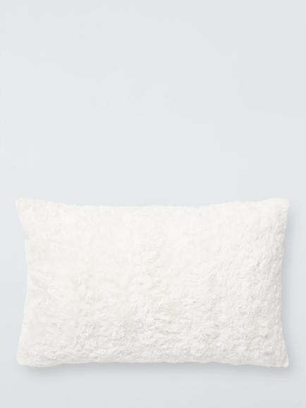 John Lewis Tufted Cushion, White, 
