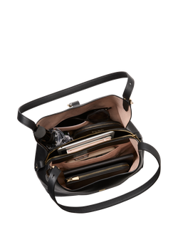 kate spade new york Deco Large Leather Shoulder Bag - view 2, Black