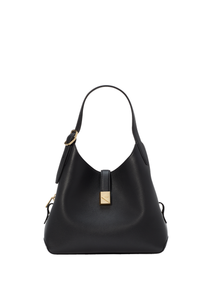 kate spade new york Deco Leather Medium Crossbody Tote Bag, Black