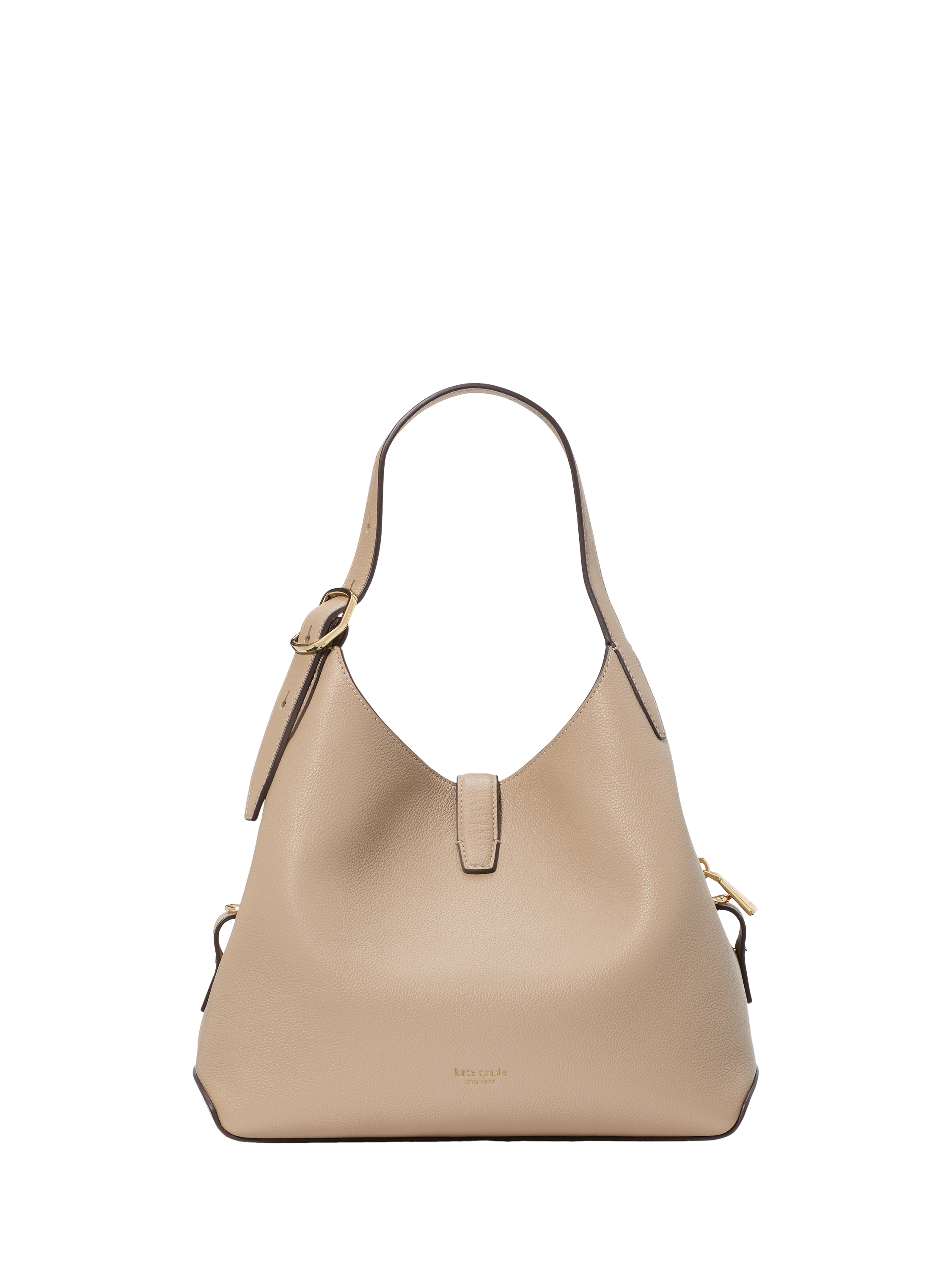 Product image 2 of 6, which shows kate spade new york Deco Leather Medium Crossbody Tote Bag, Timeless Taupe