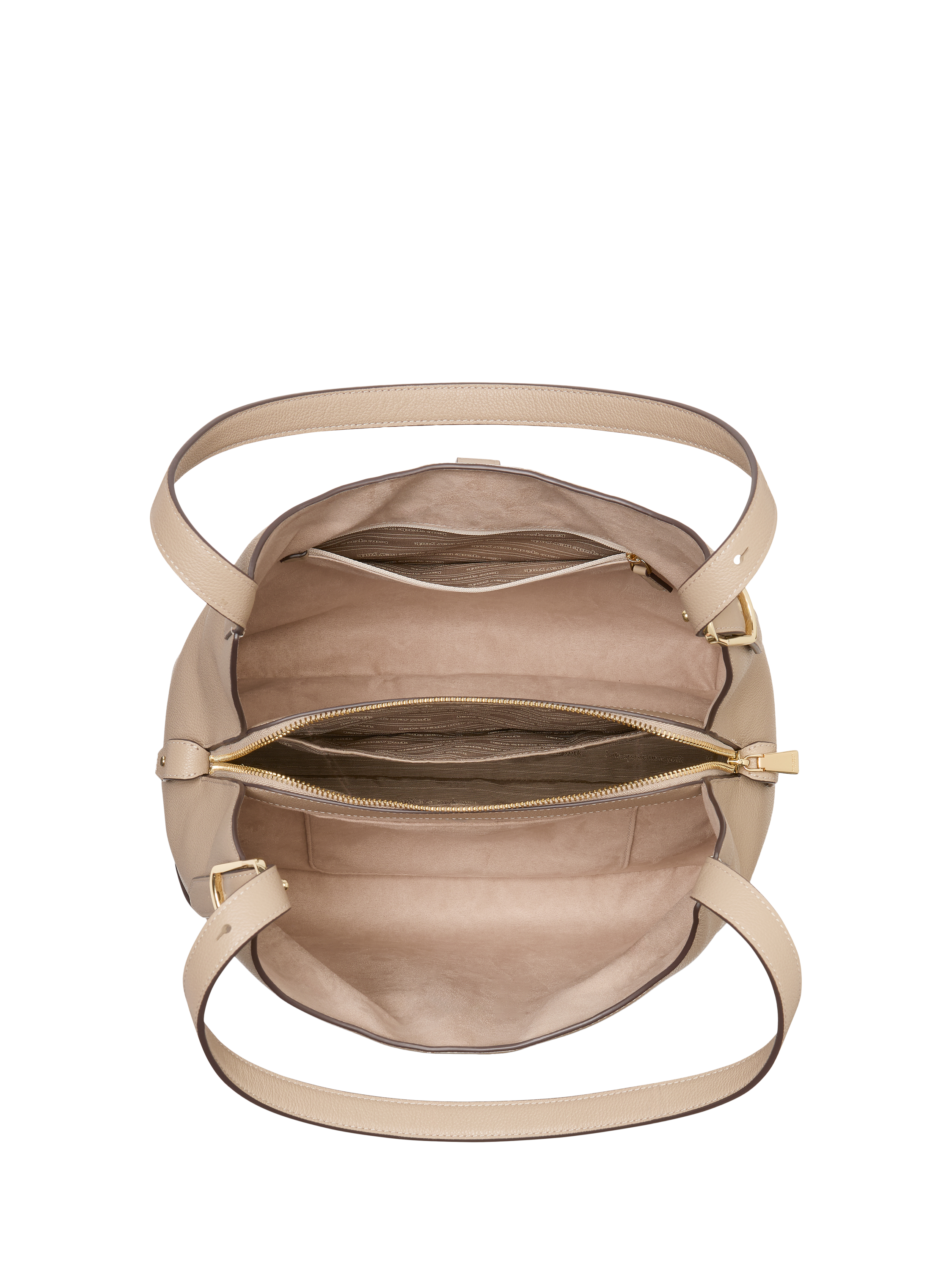 Product image 6 of 6, which shows kate spade new york Deco Leather Medium Crossbody Tote Bag, Timeless Taupe