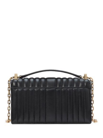 kate spade new york Deco Quilted Leather Cross Body Bag - view 2, Black