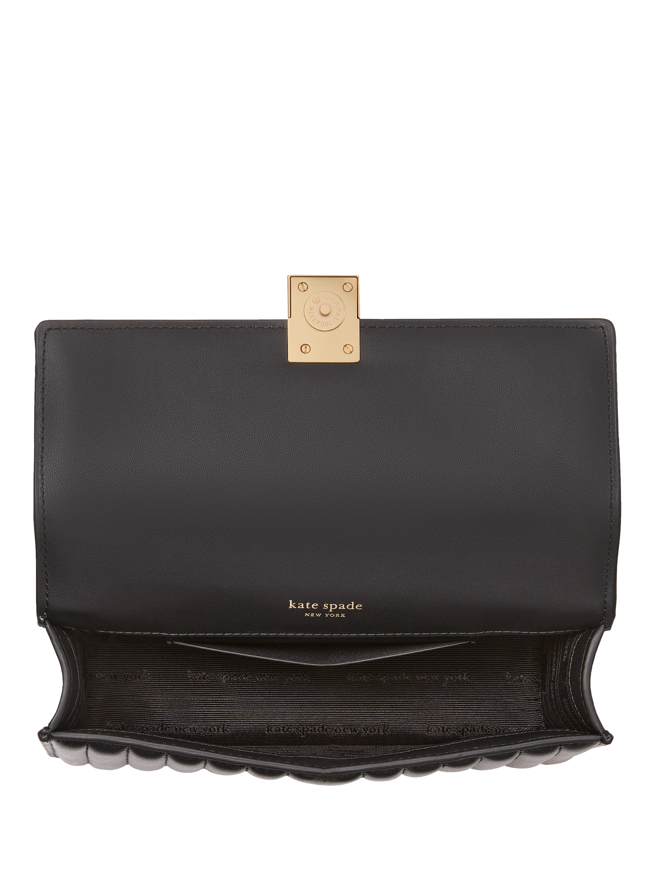 KATE SPADE Black Patent PVC Beale Street Embossed Mini store Bag