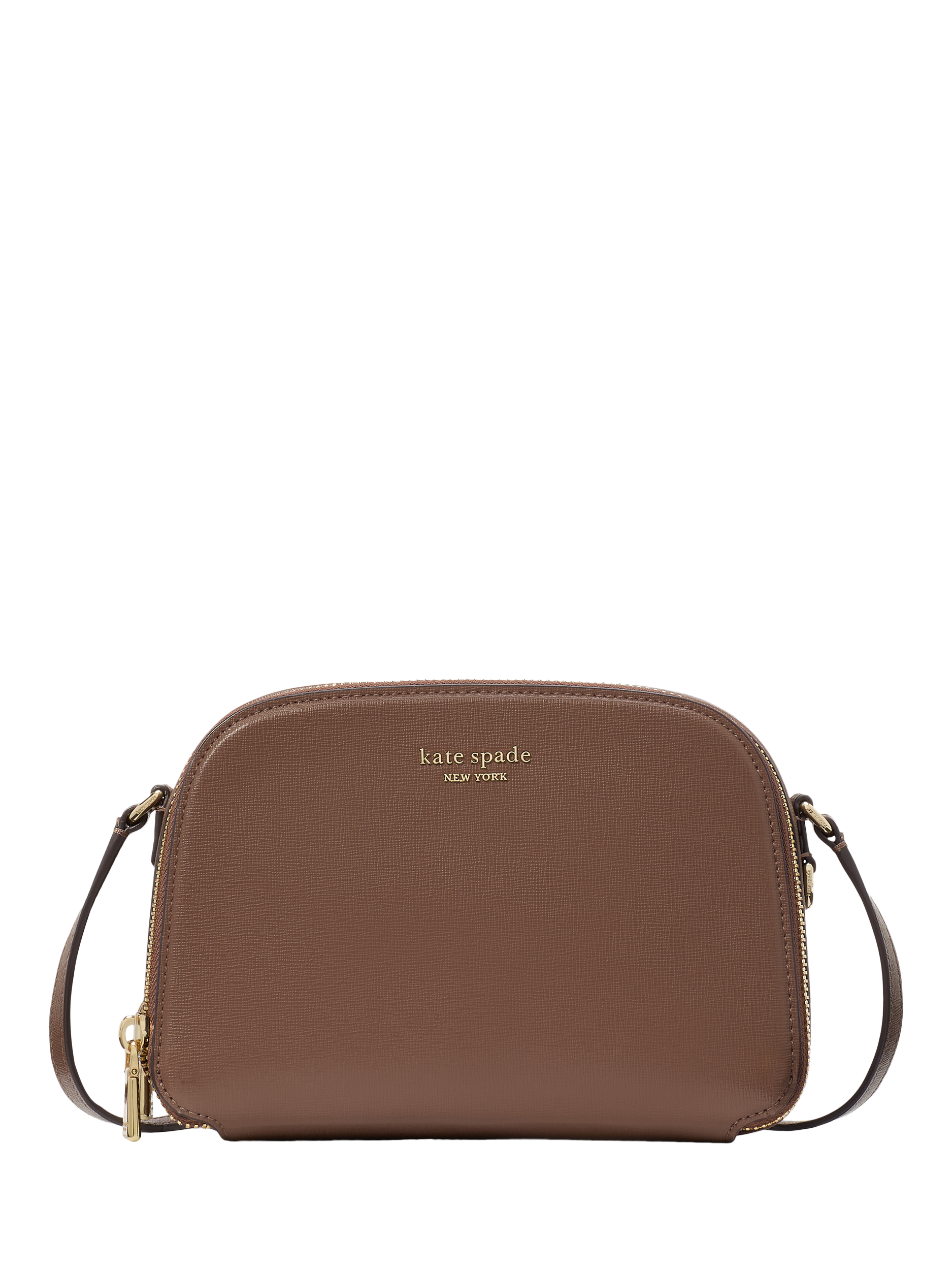 kate spade new york Devin Saffiano Leather Dome Crossbody Bag, Incense