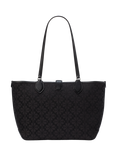 kate spade new york Leather Trim Flower Jacquard Medium Tote Bag