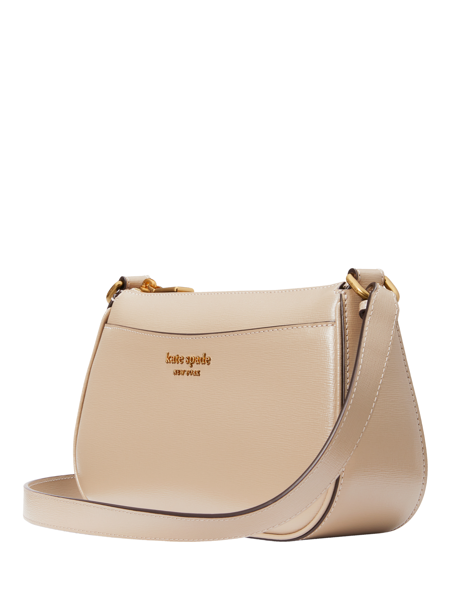 Product image 3 of 4, which shows kate spade new york Bleeker Leather Cross Body Bag, Timeless Taupe