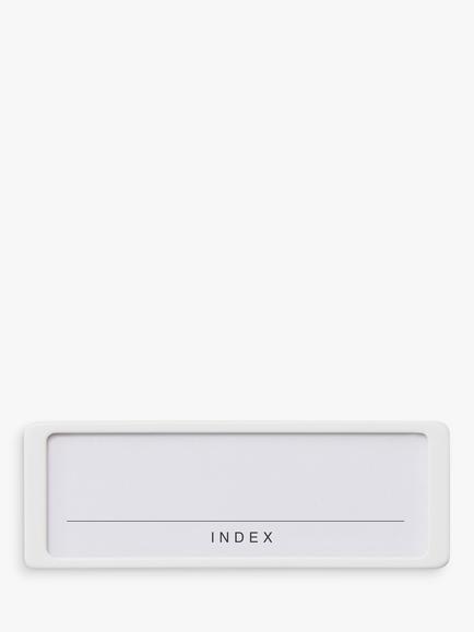 Like-it Index Card Holder, Set of 4, White, 