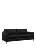 John Lewis Bailey II Grand 4 Seater Leather Sofa, Light Leg