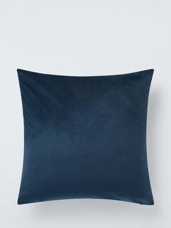 John Lewis Square Velvet Cushion, Night Sky