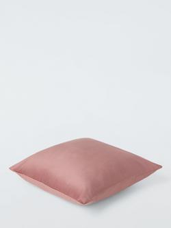 John Lewis Square Velvet Cushion - view 2, Plaster