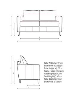 John Lewis Bailey II Large 3 Seater Leather Sofa, Light Leg - view 2, Matt Black