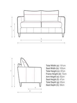 John Lewis Bailey II Large 3 Seater Leather Sofa, Dark Leg - view 2, Premium Caramel