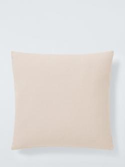 John Lewis Cotton Plain Indoor/Outdoor Cushion, Greige