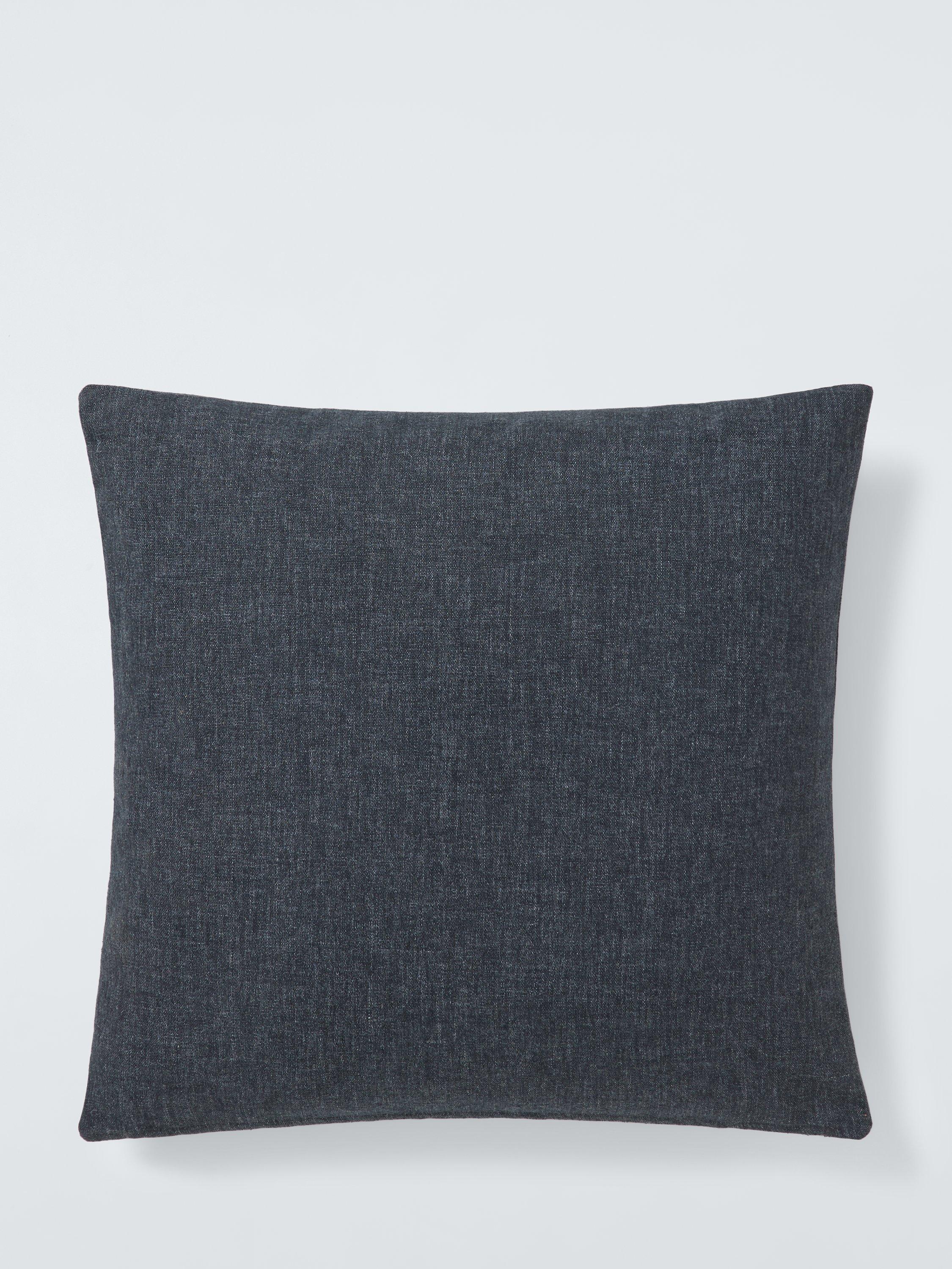 John Lewis ANYDAY Cotton Plain Cushion Graphite