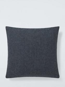 John Lewis Cotton Plain Indoor/Outdoor Cushion - view 2, Graphite
