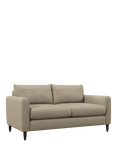 John Lewis Bailey II Medium 2 Seater Leather Sofa, Dark Leg, Matt Pearl