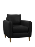 John Lewis Bailey II Leather Armchair, Light Leg
