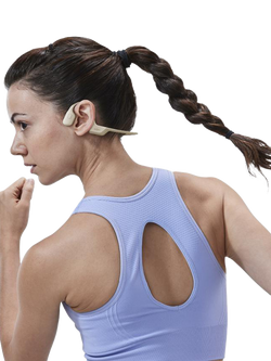 Shokz OpenRun Pro Bluetooth Wireless Open-Ear Headphones - view 2, Beige