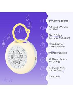 Zello Portable Pro Max Nightlight & White Noise Machine Baby Sleep Aid - view 2, Multi