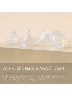 Lansinoh Natural Wave Medium Flow Teats, Pack of 2 - view 2, Multi