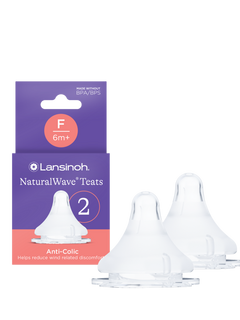 Lansinoh Natural Wave Fast Flow Teats, Pack of 2