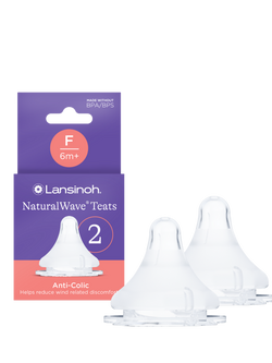 Lansinoh Natural Wave Fast Flow Teats, Pack of 2, Multi