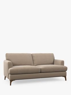 John Lewis Iona Grand 4 Seater Sofa, Dark Leg, Easy Clean Chunky Chenille Natural, Easy Clean Chunky Chenille Natural