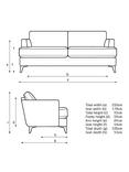 John Lewis Iona Grand 4 Seater Sofa, Dark Leg, Easy Clean Chunky Chenille Natural