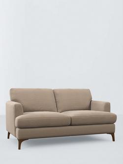 John Lewis Iona Large 3 Seater Sofa, Dark Leg, Easy Clean Chunky Chenille Natural, Easy Clean Chunky Chenille Natural