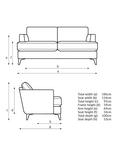 John Lewis Iona Large 3 Seater Sofa, Dark Leg, Easy Clean Chunky Chenille Natural