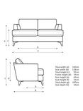 John Lewis Iona Medium 2 Seater Sofa, Dark Leg, Easy Clean Chunky Chenille Natural
