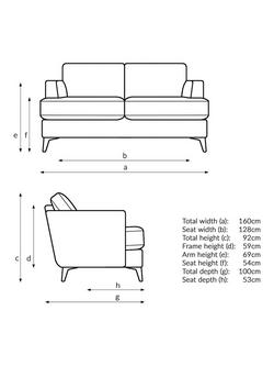 John Lewis Iona Medium 2 Seater Sofa, Dark Leg, Easy Clean Chunky Chenille Natural - view 2, Easy Clean Chunky Chenille Natural