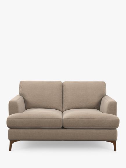 John Lewis Iona Medium 2 Seater Sofa, Dark Leg, Easy Clean Chunky Chenille Natural, Easy Clean Chunky Chenille Natural