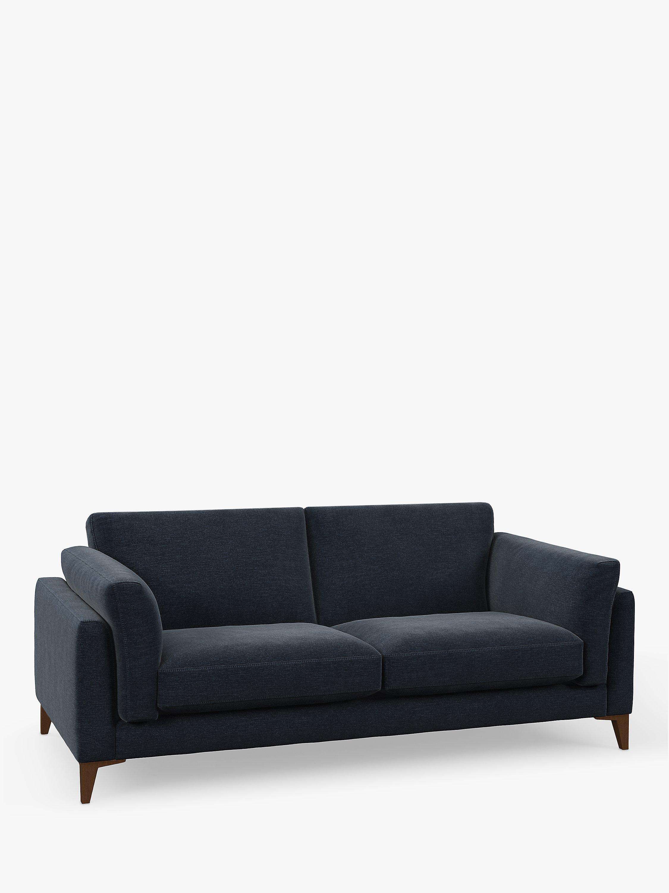 Jura Range, John Lewis Jura Grand 4 Seater Sofa, Dark Leg, Easy Clean Chenille Navy