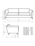 John Lewis Jura Grand 4 Seater Sofa, Dark Leg, Easy Clean Chenille Navy