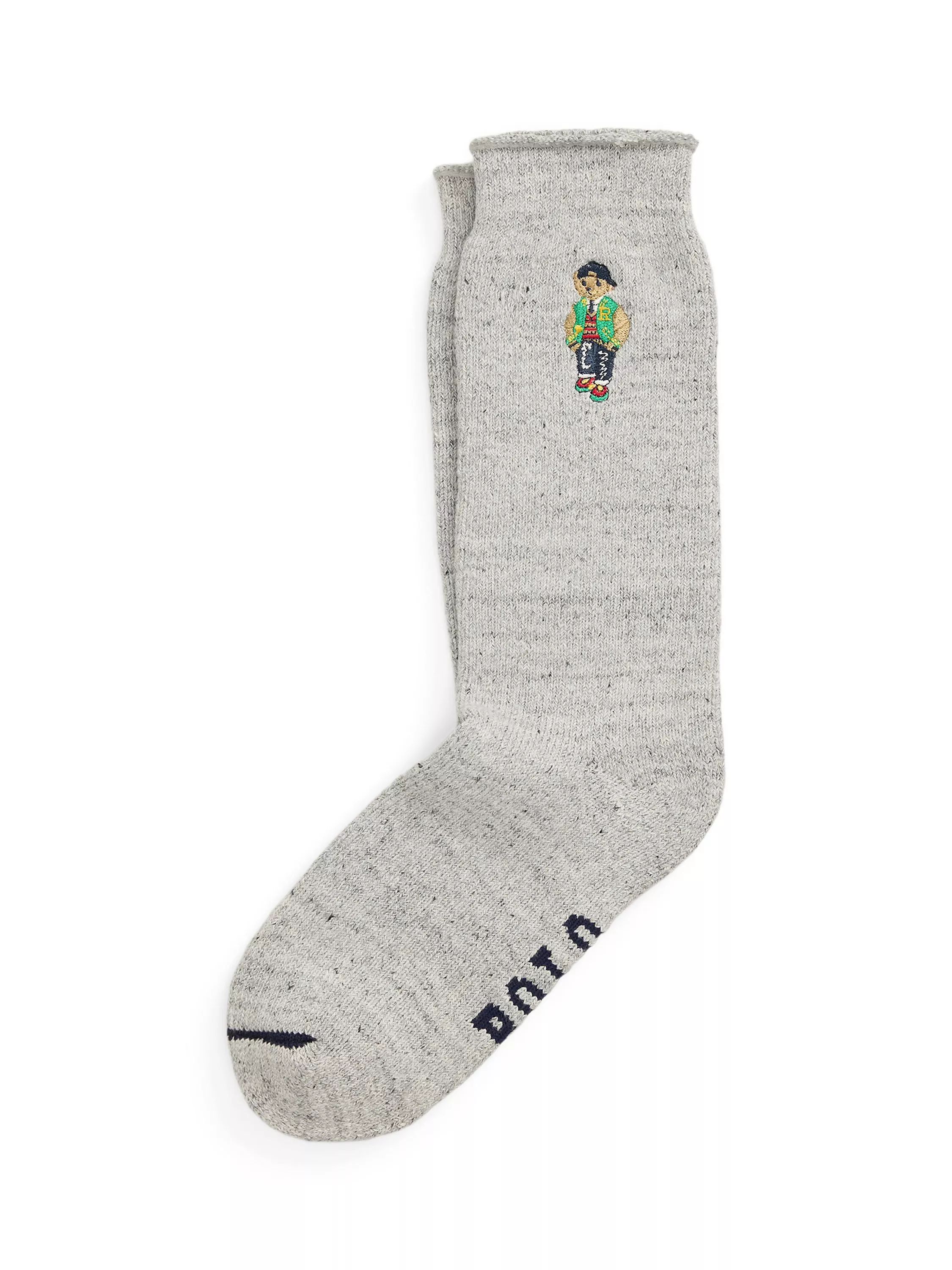 Ralph Lauren Thick Bear Socks Heather Grey