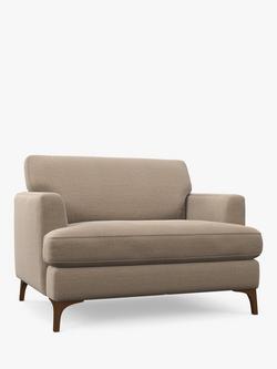 John Lewis Iona Snuggler, Dark Leg, Easy Clean Chunky Chenille Natural, Easy Clean Chunky Chenille Natural