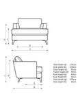 John Lewis Iona Snuggler, Dark Leg, Easy Clean Chunky Chenille Natural