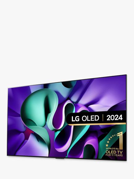 LG OLED65M49LA (2024) OLED HDR 4K Ultra HD Smart TV, 65 inch with Freeview Play/Freesat HD, Dolby Atmos, One Wall Design & Wireless 4K Connectivity, Light Satin Silver - view 2, Satin Silver