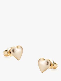 Tutti Embrace Heart Shaped Stud Earrings, Gold