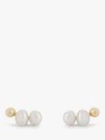 Tutti & Co Serene Freshwater Pearl Crawler Stud Earrings