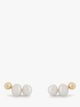 Tutti & Co Serene Freshwater Pearl Crawler Stud Earrings