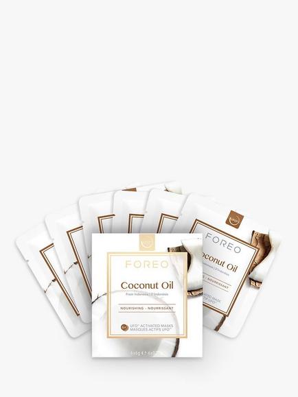 FOREO Coconut Oil UFO Face Mask, Pack of 6, Multi Multi