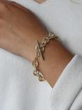 Tutti & Co Chunky Twist T-Bar Chain Bracelet