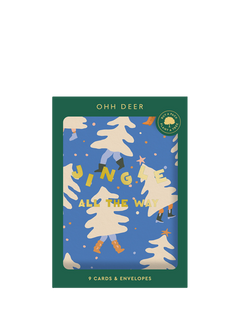 Ohh Deer Dancing Trees Christmas Cards, Pack of 9