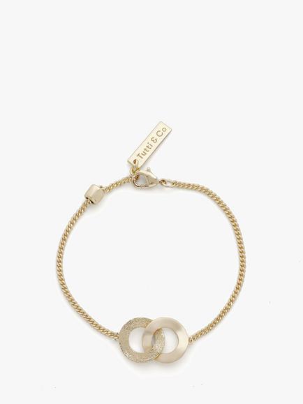 Tutti Unity Double Loop Chain Bracelet, Gold, Gold