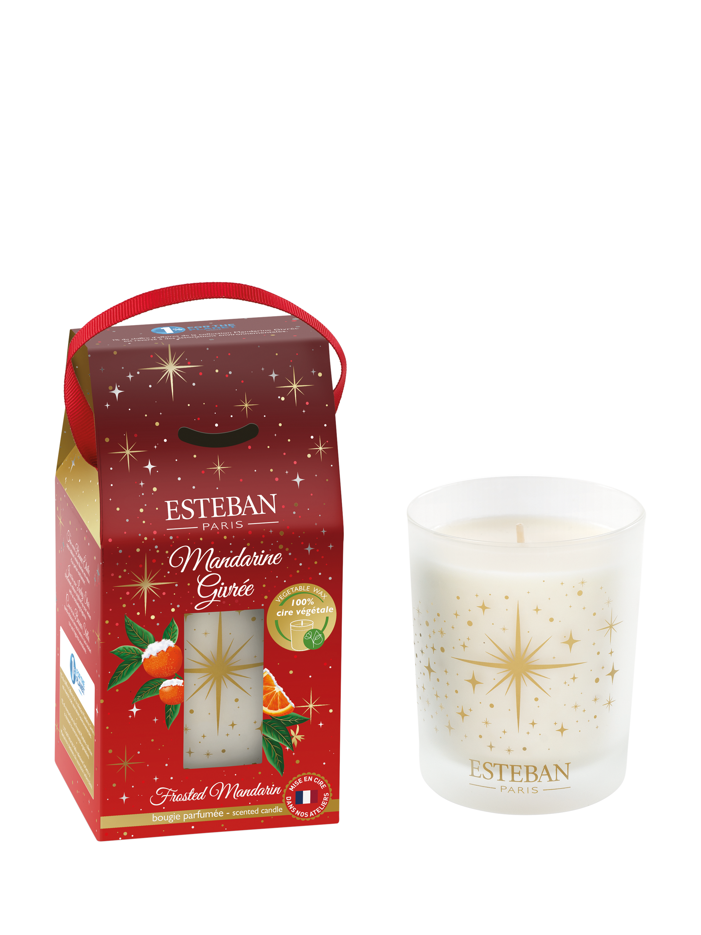 Esteban Frosted Mandarin Scented Candle, 420g